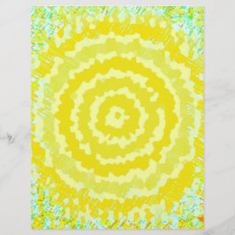 Lámina Papel de Scrapbook de Flor Abstracta Amarilla 2 Ca
