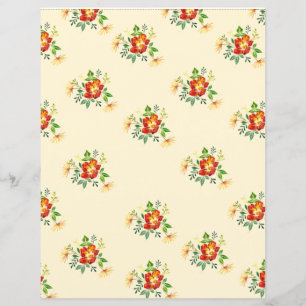 Lámina Papel de Scrapbook de Flor de Primavera