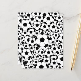 Lámina Papel de Scrapbook de Fondo de Balón de Fútbol