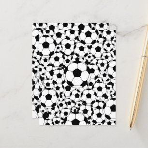Lámina Papel de Scrapbook de Fondo de Balón de Fútbol