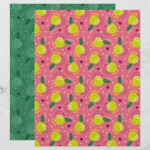 Lámina Papel de Scrapbook de Guayaba
