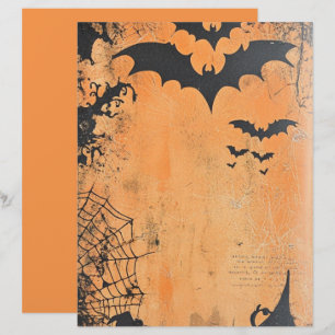 Lámina Papel de Scrapbook de Halloween de Murciélagos Vol