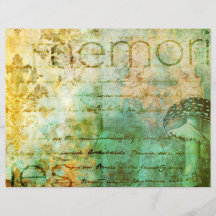 Papel de scrapbook de hongos y texturas Memorias