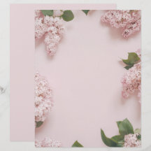 Papel de scrapbook de lilas rosadas pastel suave
