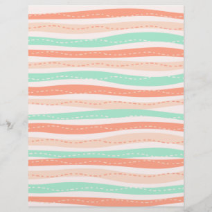 Lámina Papel de scrapbook de línea ondulada