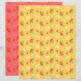 Lámina Papel de Scrapbook de Mango