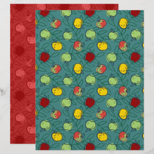 Lámina Papel de Scrapbook de Manzana