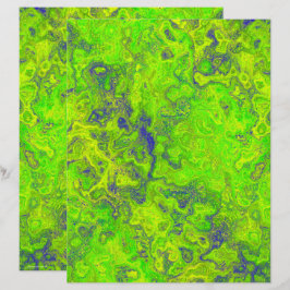 Lámina Papel de Scrapbook de Mármol Verde Giratorio 2 Car