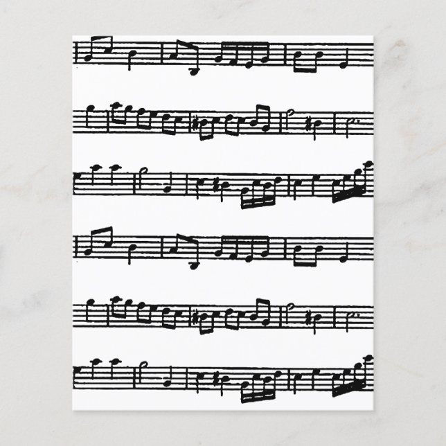 Lámina Papel de scrapbook de música (Anverso)