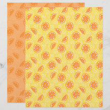 Papel de Scrapbook de Naranja