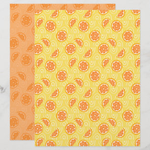 Lámina Papel de Scrapbook de Naranja