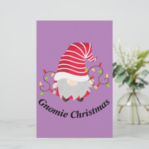 Lámina Papel de Scrapbook de Navidad Gnomie