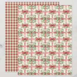 Lámina Papel de Scrapbook de Navidad Vintage