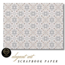 Papel de Scrapbook de Patrón de Baldosa Española G