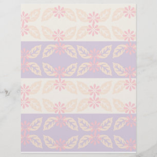 Lámina Papel de Scrapbook de Patrón Floral Bonito