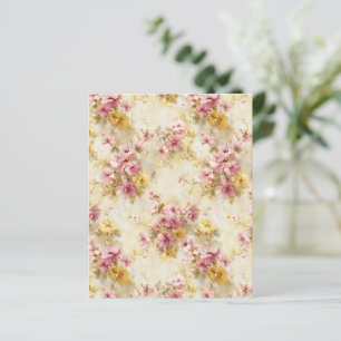 Lámina Papel de Scrapbook de Patrón Floral de Acuarela Vi