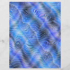 Lámina Papel de Scrapbook de Piel de Serpiente Falsa Azul