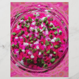 Lámina Papel de Scrapbook de Potpourri Rosa de 2 Caras