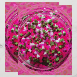Lámina Papel de Scrapbook de Potpourri Rosa de 2 Caras