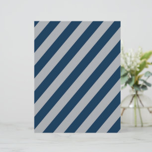Lámina Papel de Scrapbook de Rayas Diagonales Azul y Plat