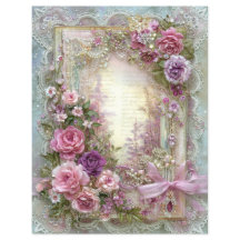 Papel de Scrapbook de Revista Basura Vintage Azul
