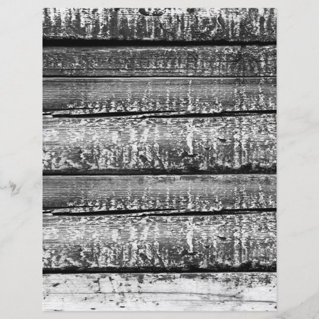 Lámina Papel de scrapbook de textura de madera gris natur (Anverso)