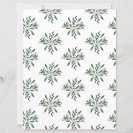 Lámina Papel de Scrapbook de Verduras y Bayas de Invierno