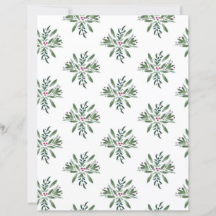 Lámina Papel de Scrapbook de Verduras y Bayas de Invierno