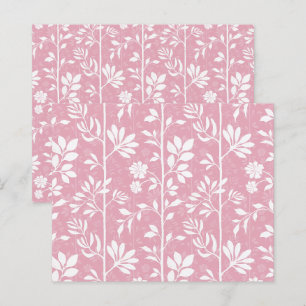 Lámina Papel de Scrapbook de Vid Floral Rosa Alegre