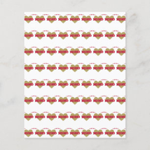 Lámina Papel de Scrapbook del Día de San Valentín Rojo y 