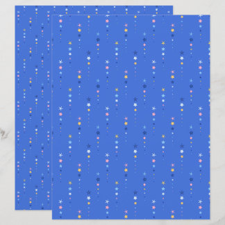 Lámina Papel de Scrapbook Estrella de Mar Azul Cobalto Co