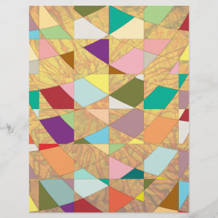 Lámina Papel de Scrapbook Explosión de Sol Colores Abstra