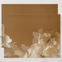 Papel de Scrapbook Floral Beige Soñador