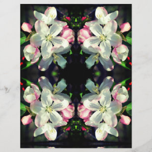 Lámina Papel de Scrapbook Flores de Manzano Bonito