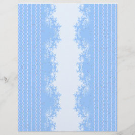Lámina Papel de Scrapbook Fractal Pastel Azul Navidad