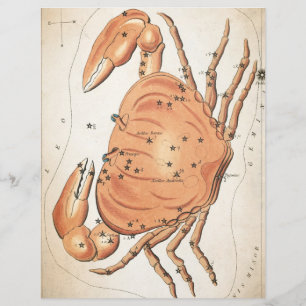 Lámina Papel de scrapbook galaxia cangrejo místico celest