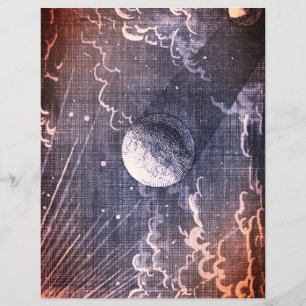 Lámina Papel de scrapbook galaxia mística celestial unive