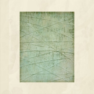 Lámina Papel de Scrapbook Grunge Verde Fibroso