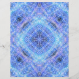 Lámina Papel de Scrapbook Jardín Sereno Azul de 2 Caras