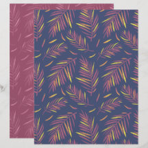 Papel de Scrapbook Morado Palma