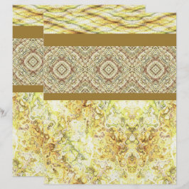 Lámina Papel de Scrapbook Muestrario Amarillo de 2 Caras