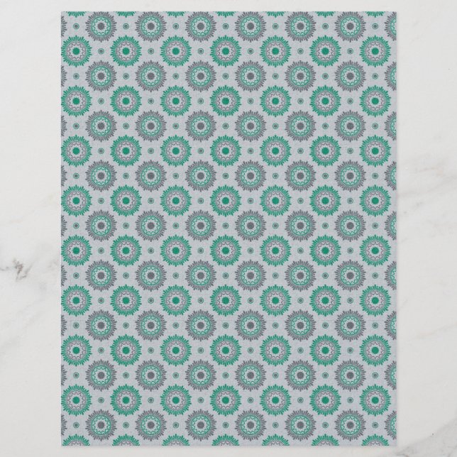 Lámina Papel de Scrapbook Navideño Adorable en la Mesa (Anverso)