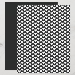 Lámina Papel de Scrapbook Negro Silenciado con Patrón de