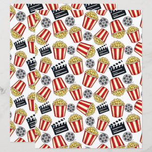 Lámina Papel de Scrapbook Noche de Cine