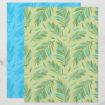 Papel de Scrapbook Palm Green