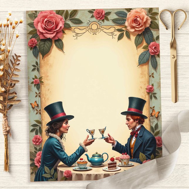 Lámina Papel de Scrapbook para Tostada de Fiesta de Té de (Subido por el creador)