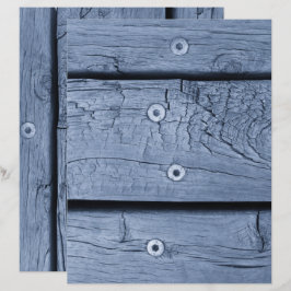 Lámina Papel de Scrapbook Tablones de Madera Azul Humeant