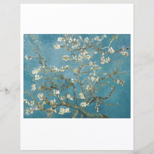 LÁMINA PAPEL DE SCRAPBOOK : VAN GOGH : ALMOND BLOSSOM (Anverso)