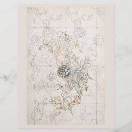 LÁMINA PAPEL DE SCRAPBOOK : WILLIAM MORRIS : WILD TULIP