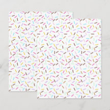 Papel de Scrapbooking de Donut con Lluvia de Color